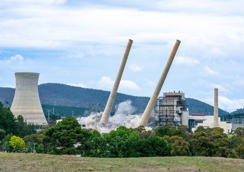 Wallerawang Power Station controlled blast